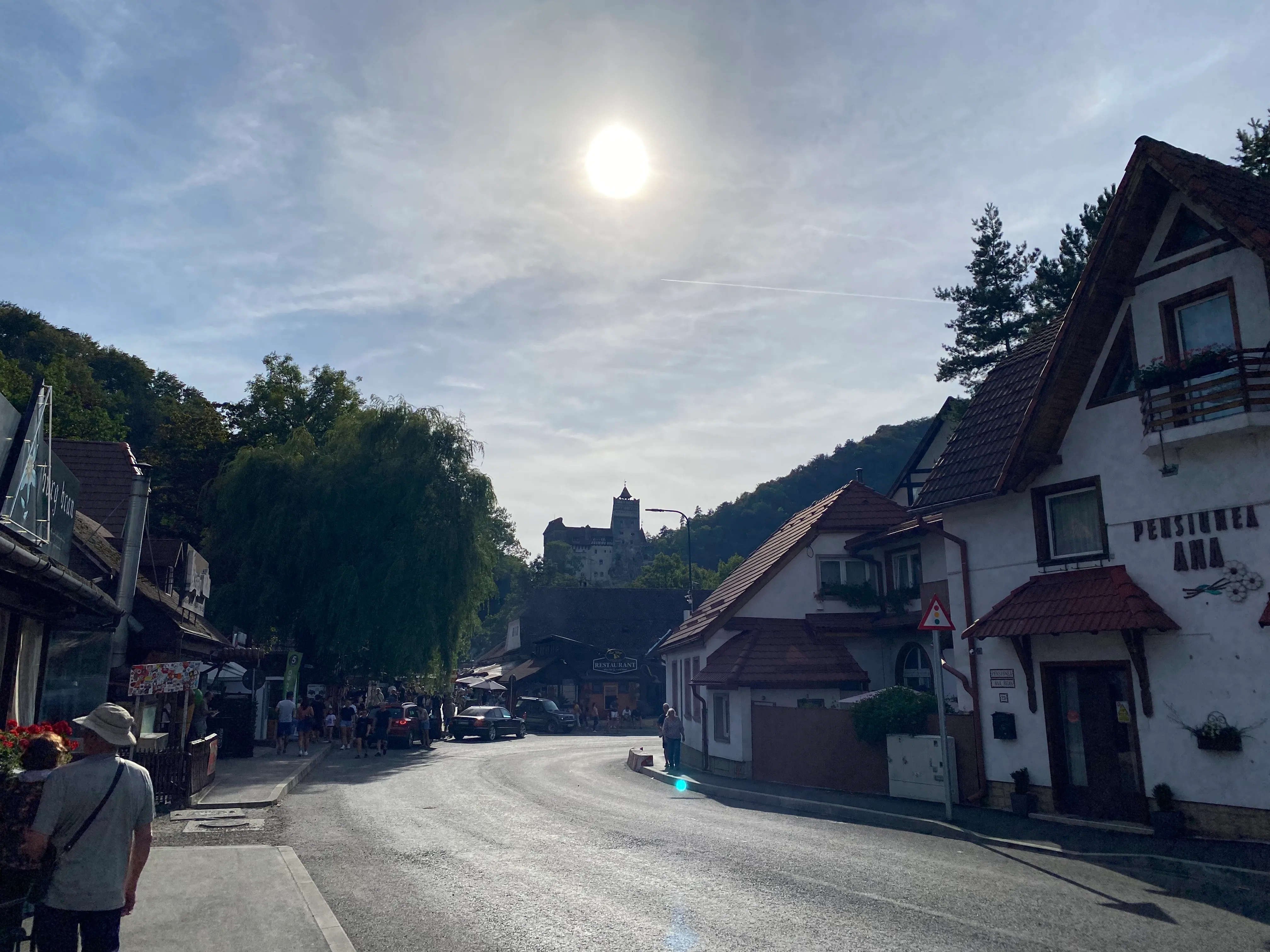 View of Bran Town and Bran Castle